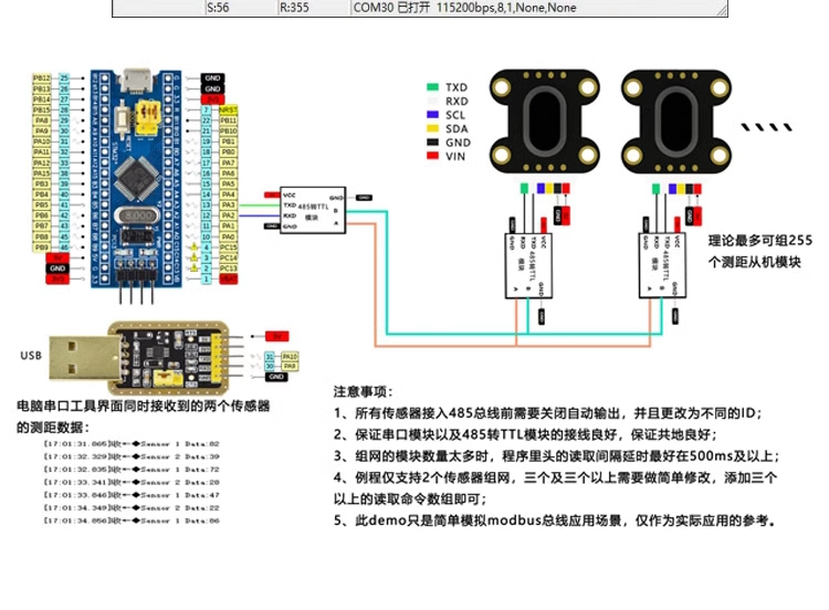 ToF laser ranging sensor module