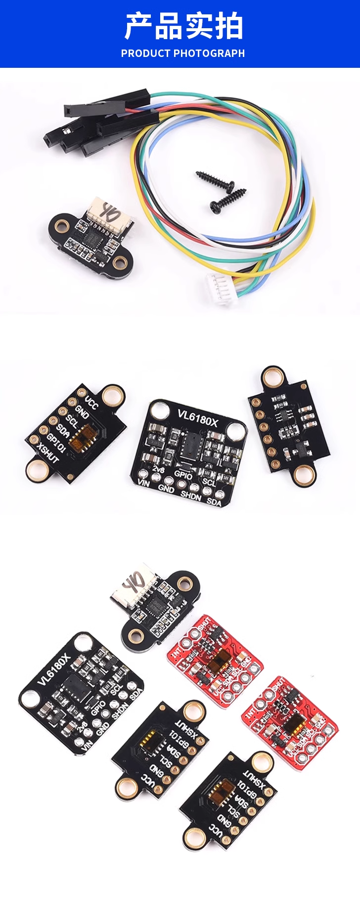 ToF ranging VL53L1X Time-of-flight distance sensor VL6180X