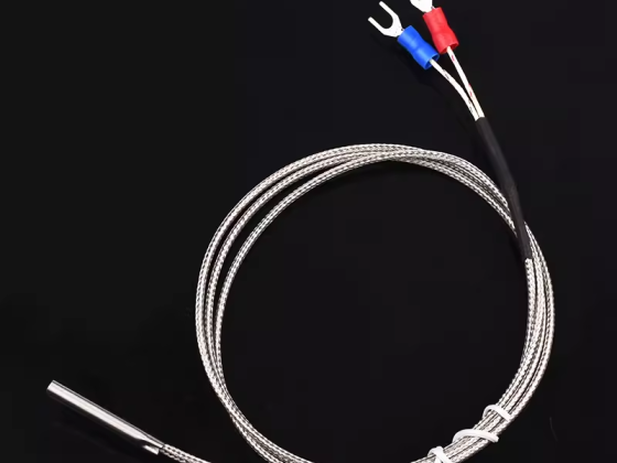 K type thermocouple stainless steel surface probe 4*30mm temperature control temperature line probe temperature sensor high temperature resistance