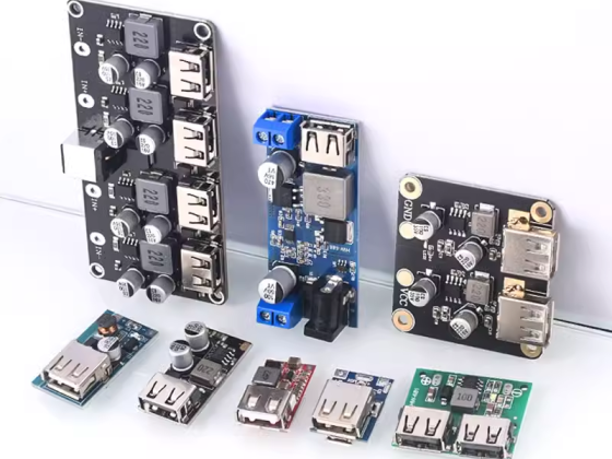 DC-DC buck power module board 6-24V12V to 5V 3A dual USB output car phone charger