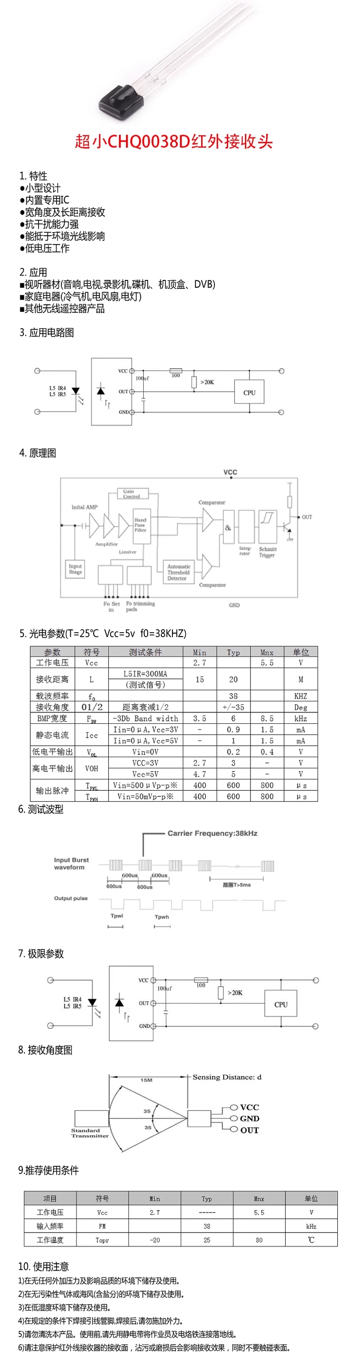 Universal infrared receiver