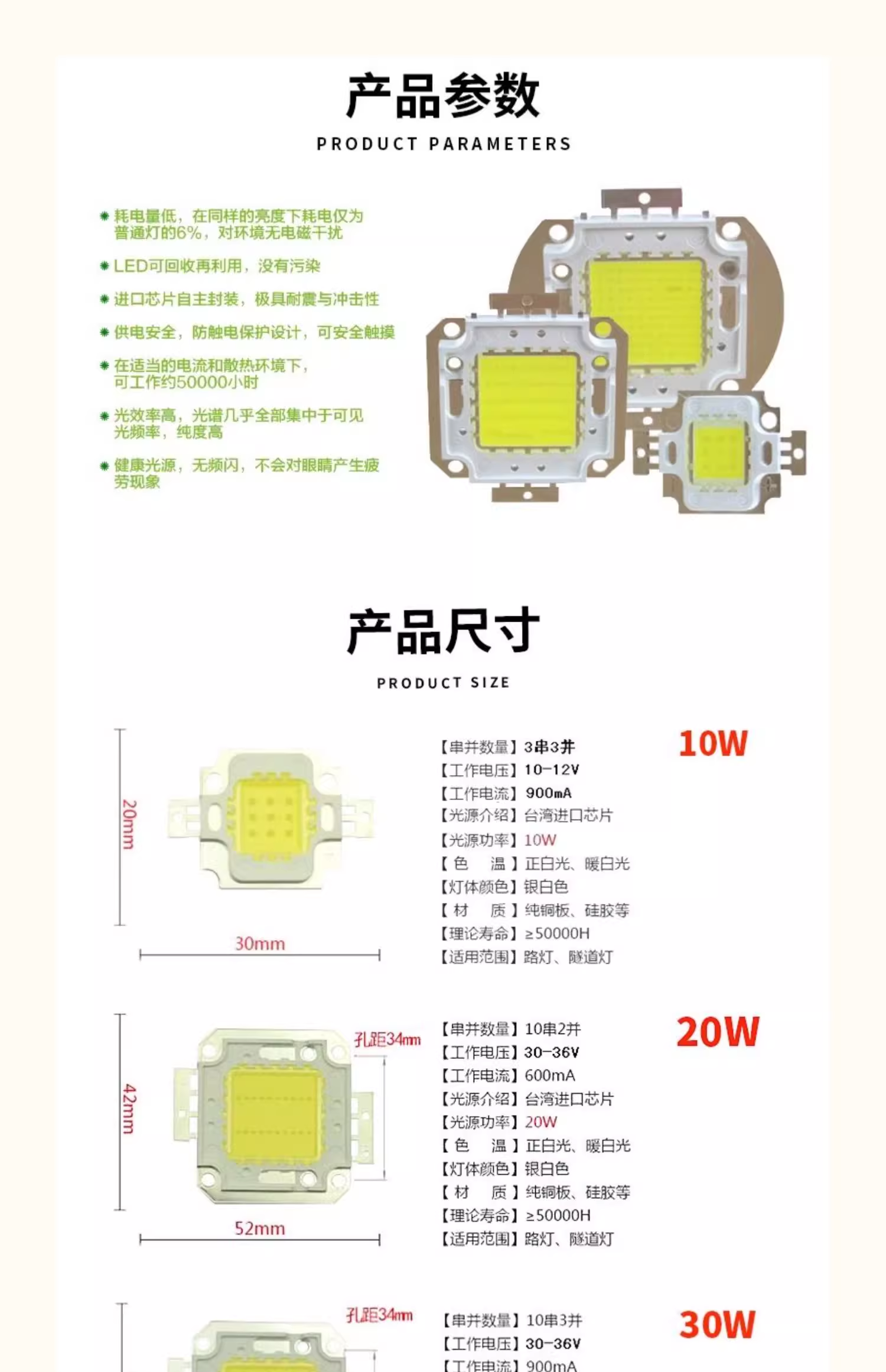 LED lamp bead aluminum substrate 20MM