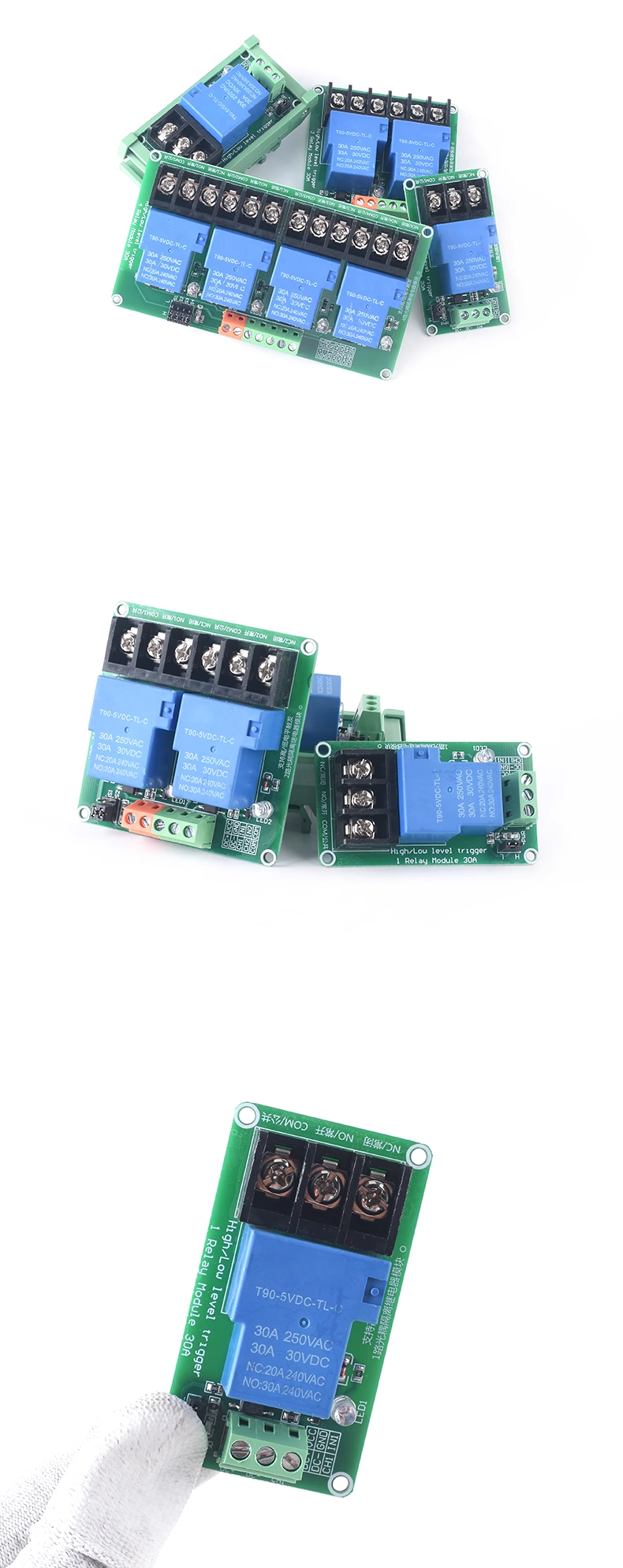 With optocoupler isolation high current support high and low level 5V12V24V