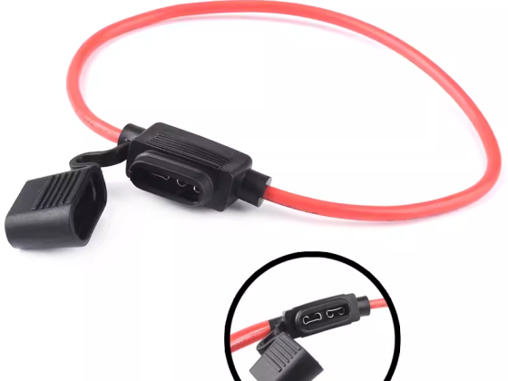 Car waterproof fuse box small/medium fuse socket car modified fuse seat with wire