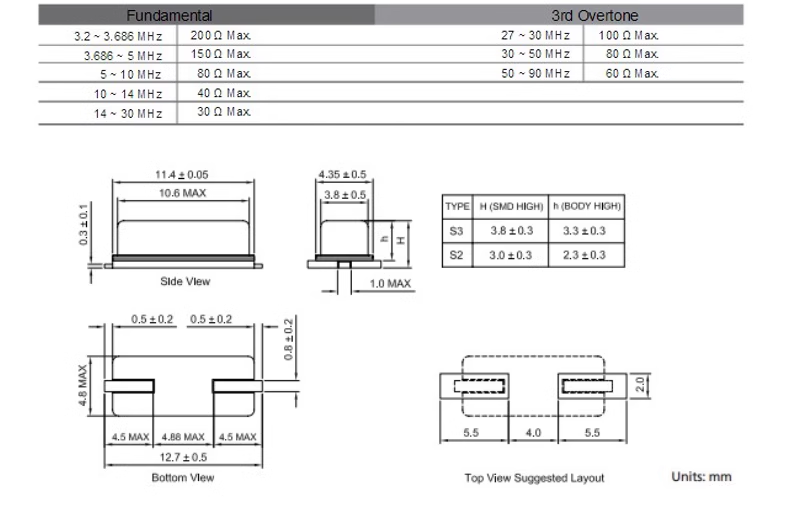 49SMD type passive crystal oscillator crystal