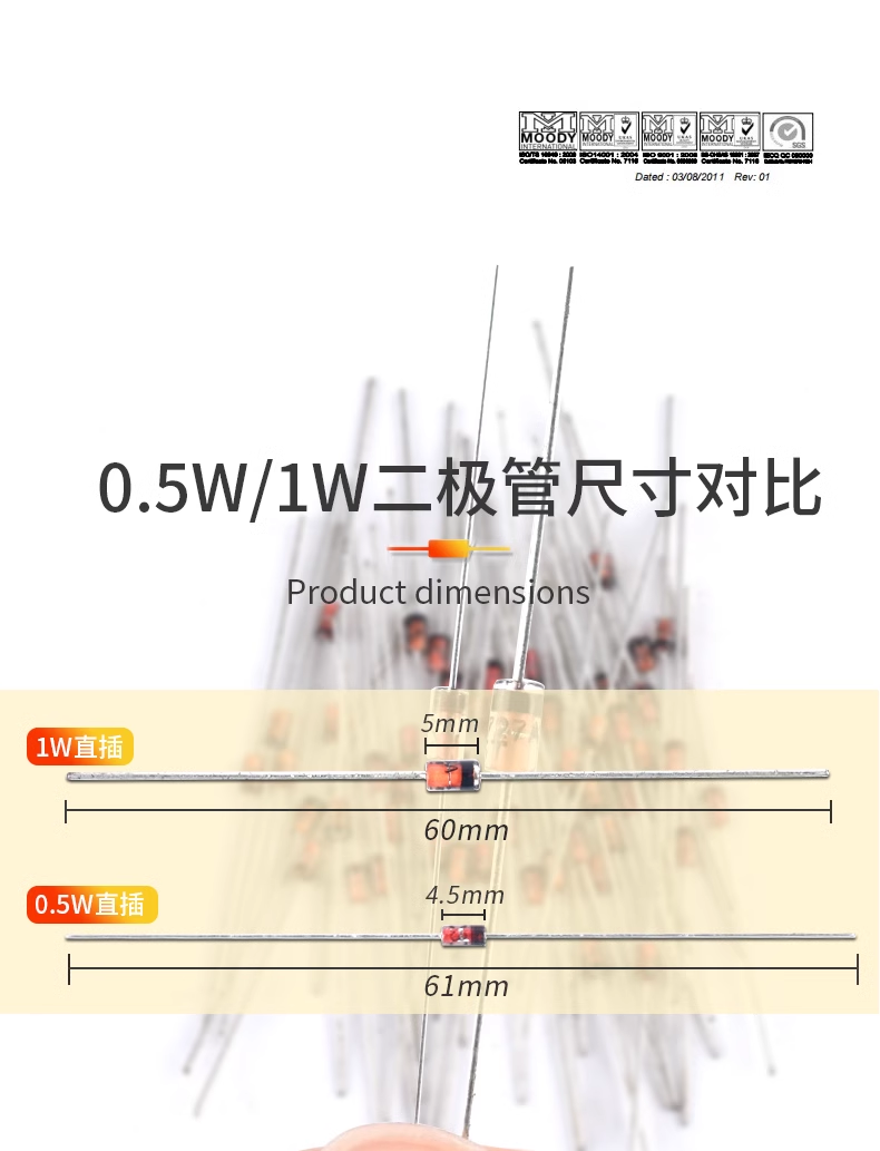 1W direct plug regulator diode