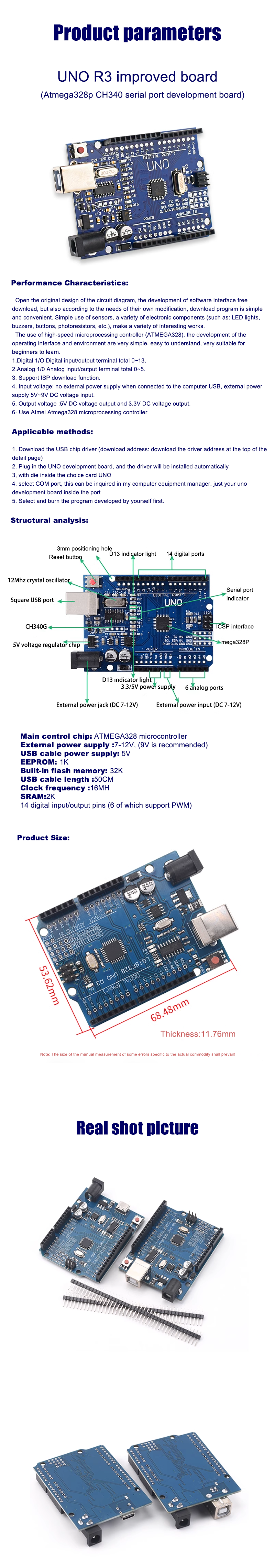 arduino nano uno R3 development board