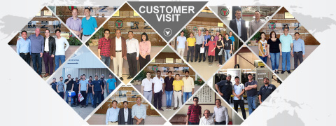 ग्राहक हमारे कारखाने का दौरा
