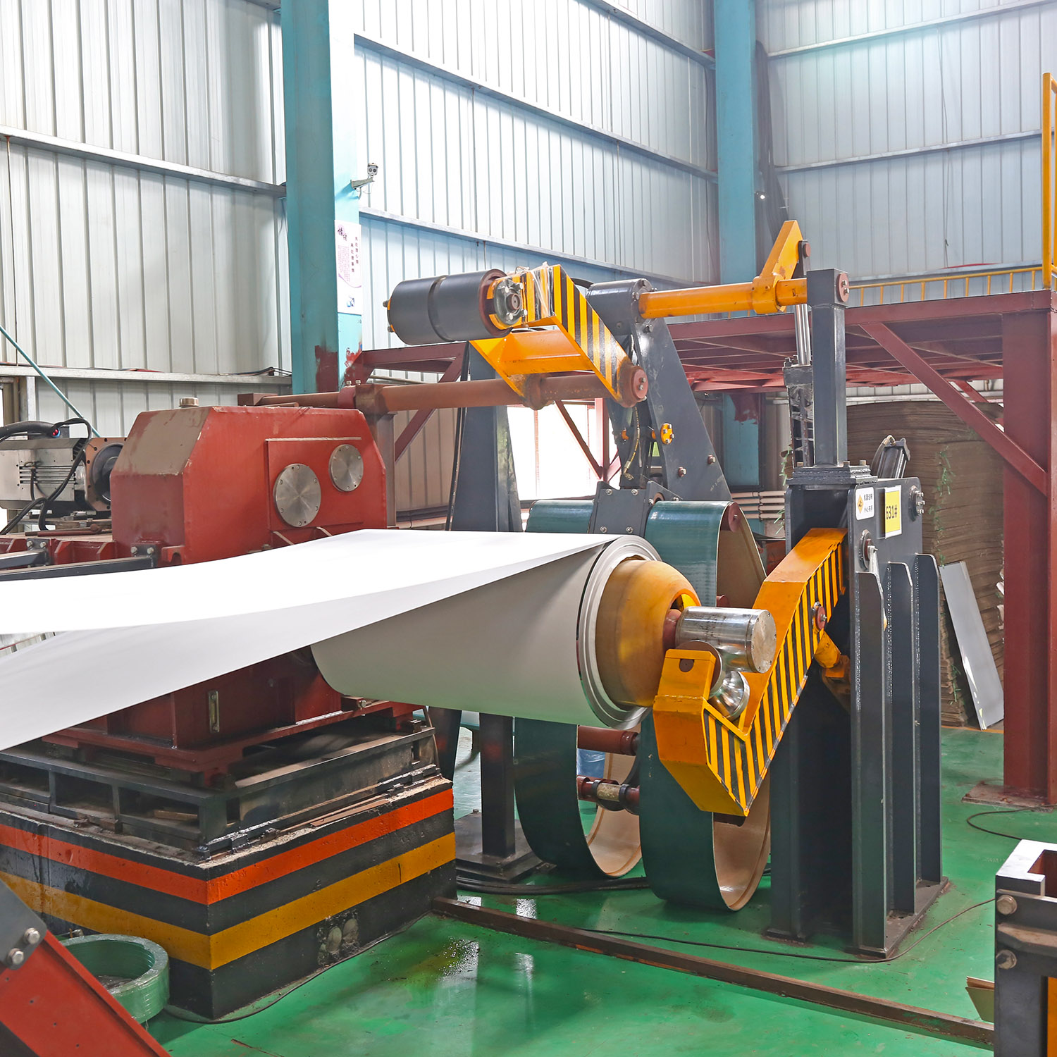 Mirror buffing machine for Stainless steel coil