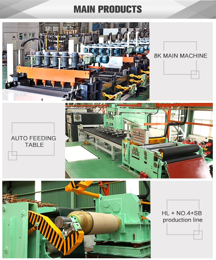 stainless steel sheet and coil grinding machine