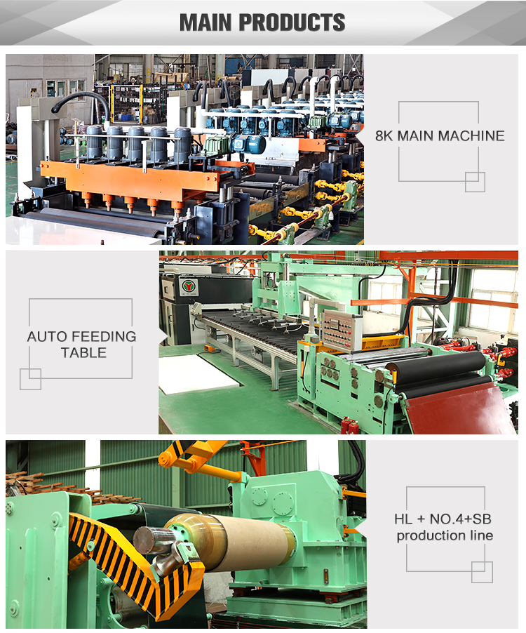 Oil type grinding stainless steel plate polishing machine