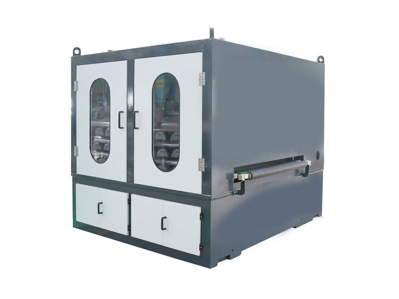 Máquina pulidora de bobinas de acero inoxidable con correa abrasiva