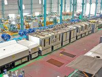 Máquina pulidora de bobinas de acero inoxidable con correa abrasiva