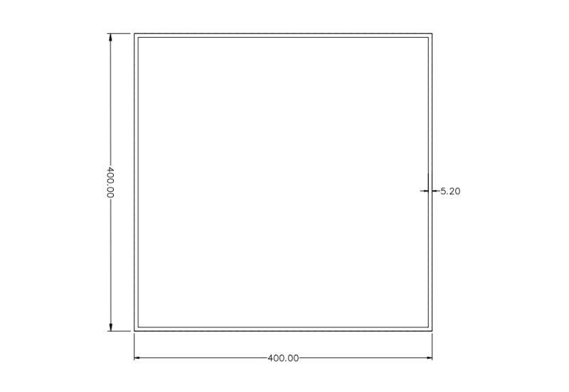 एल्यूमिनियम आयताकार ट्यूब