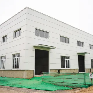 Almacén de estructura de portal de construcción prefabricada