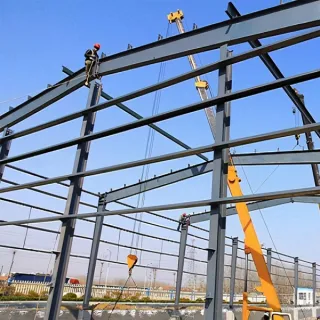 Almacén de estructura metálica de marco de acero ligero