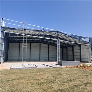 Prefabricated steel structure aircraft hangar metal hangar building