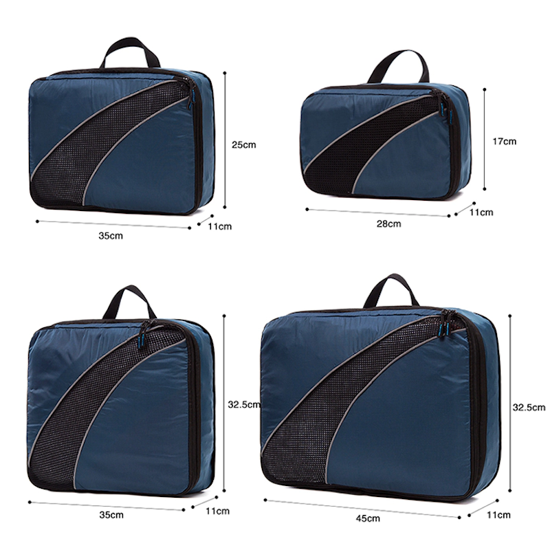 Set of 4 Compressible Travel Storage Cubes
