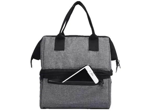 Dual Compartment Insulated Lunch Bag