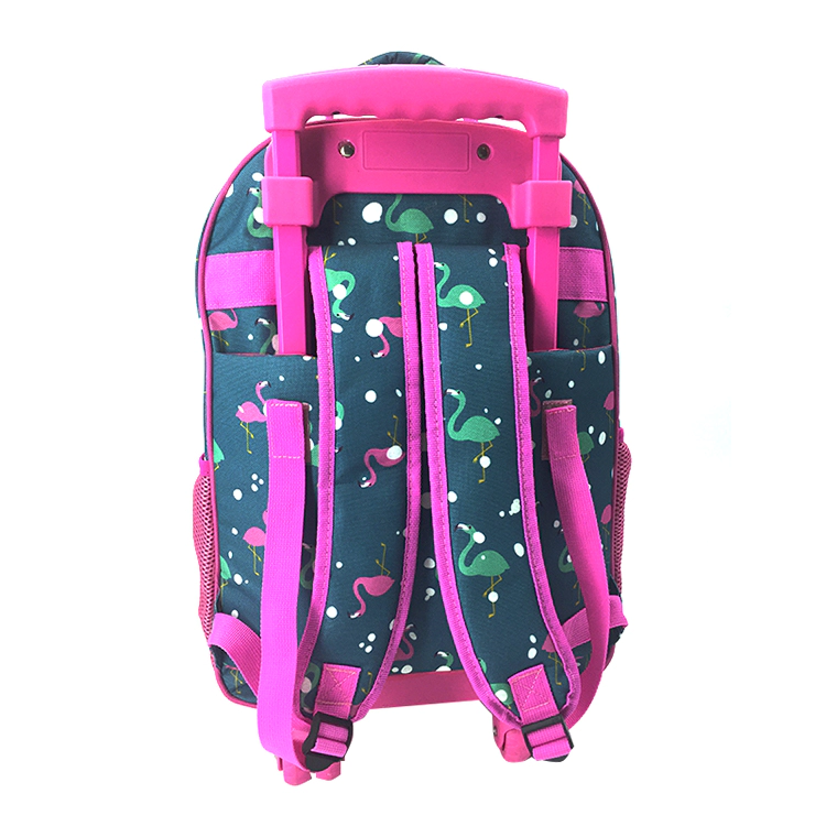 Kids Print Trolley Backpack With Wheels