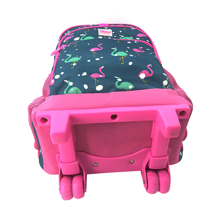Kids Print Trolley Backpack With Wheels
