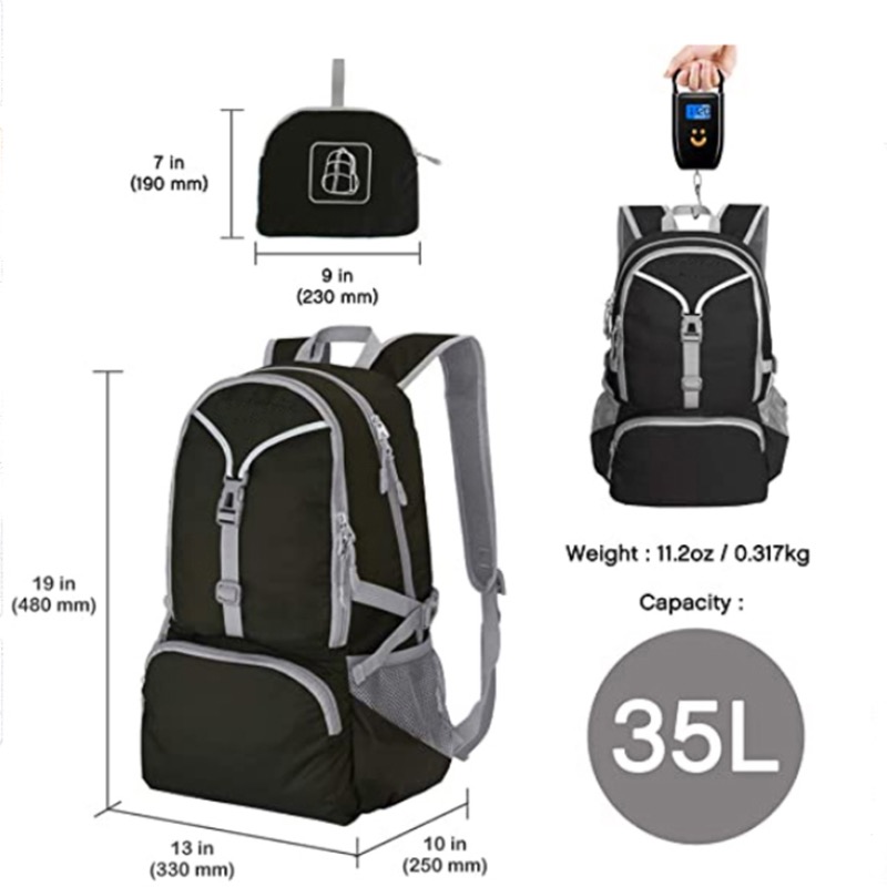 Lightweight Foldable Hiking Backpack