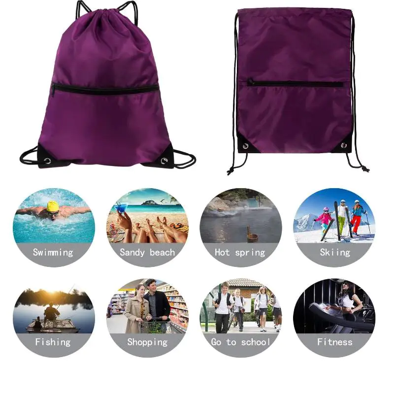 Lightweight Drawstring Gym Backpack