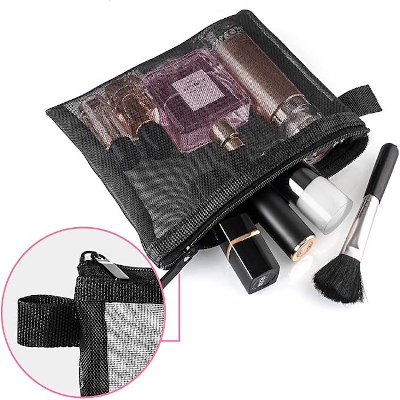 3 Piece Nylon Mesh Zipper Bag Organizer