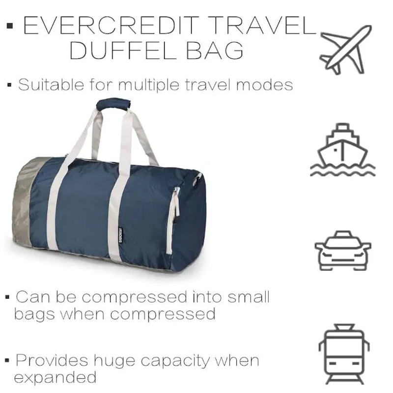 Lightweight Folding Travel Duffle Bag