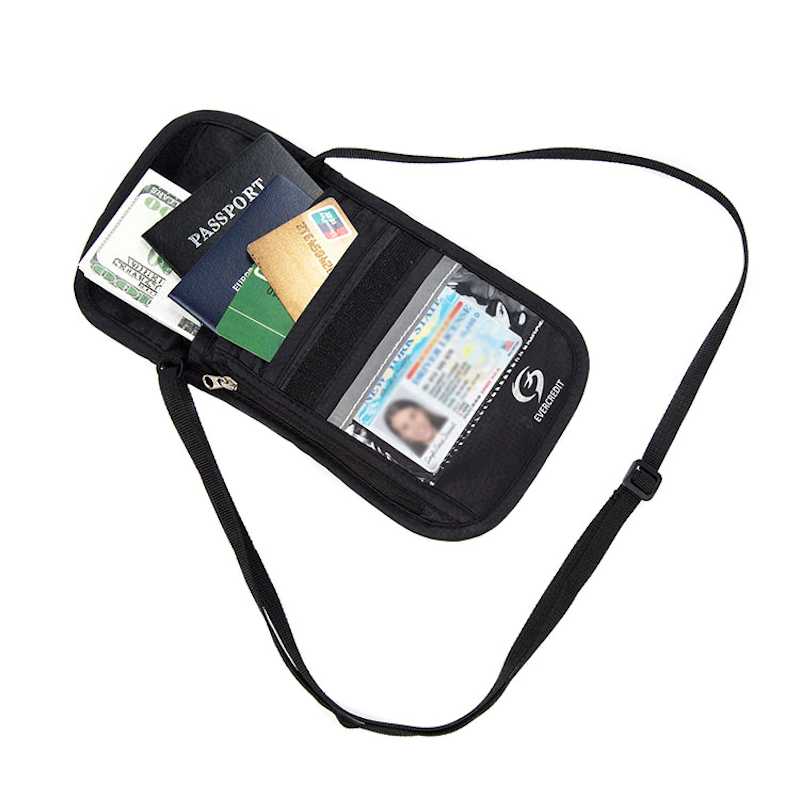 Travel Neck Pouch For Passport