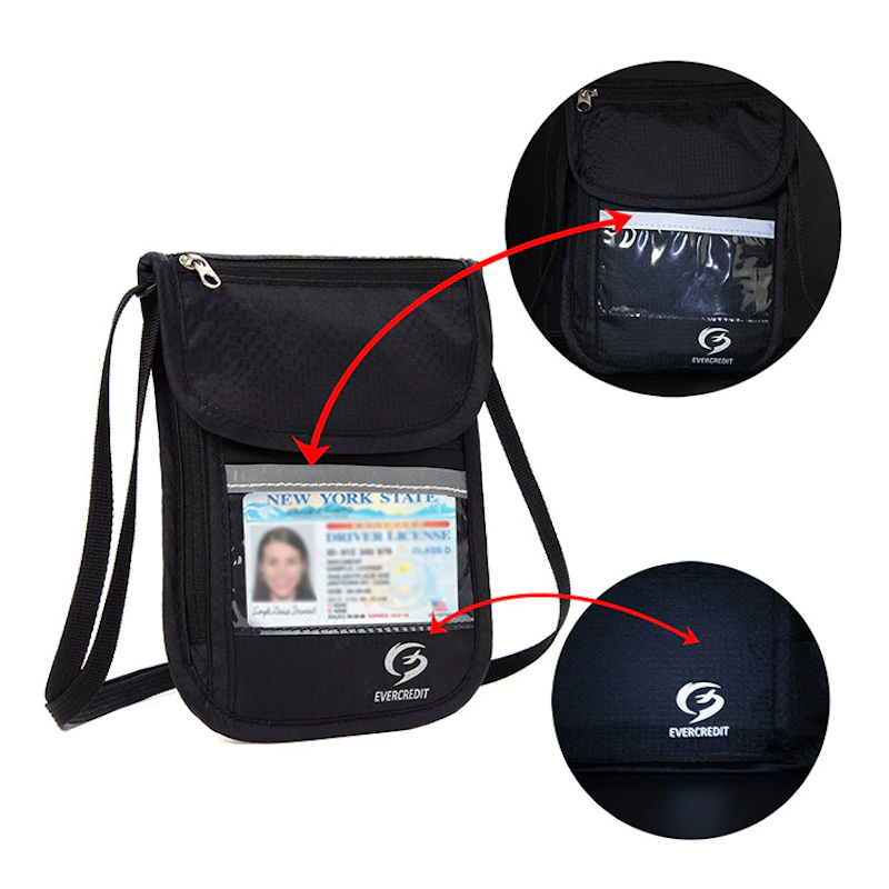Travel Neck Pouch For Passport