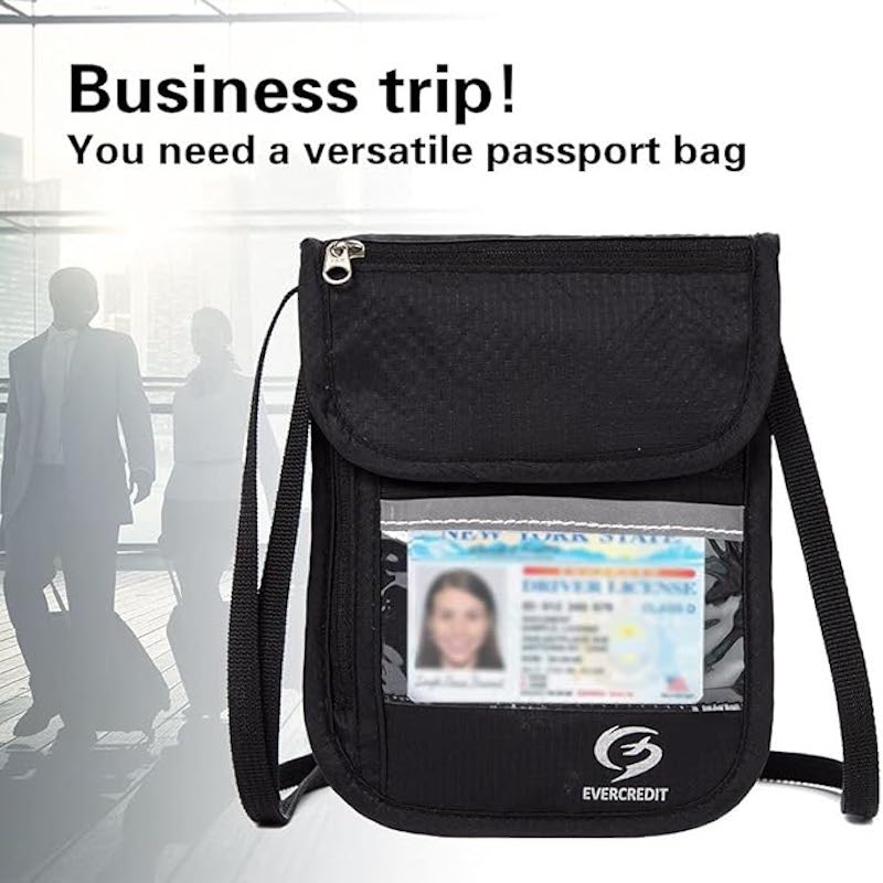 Travel Neck Pouch For Passport