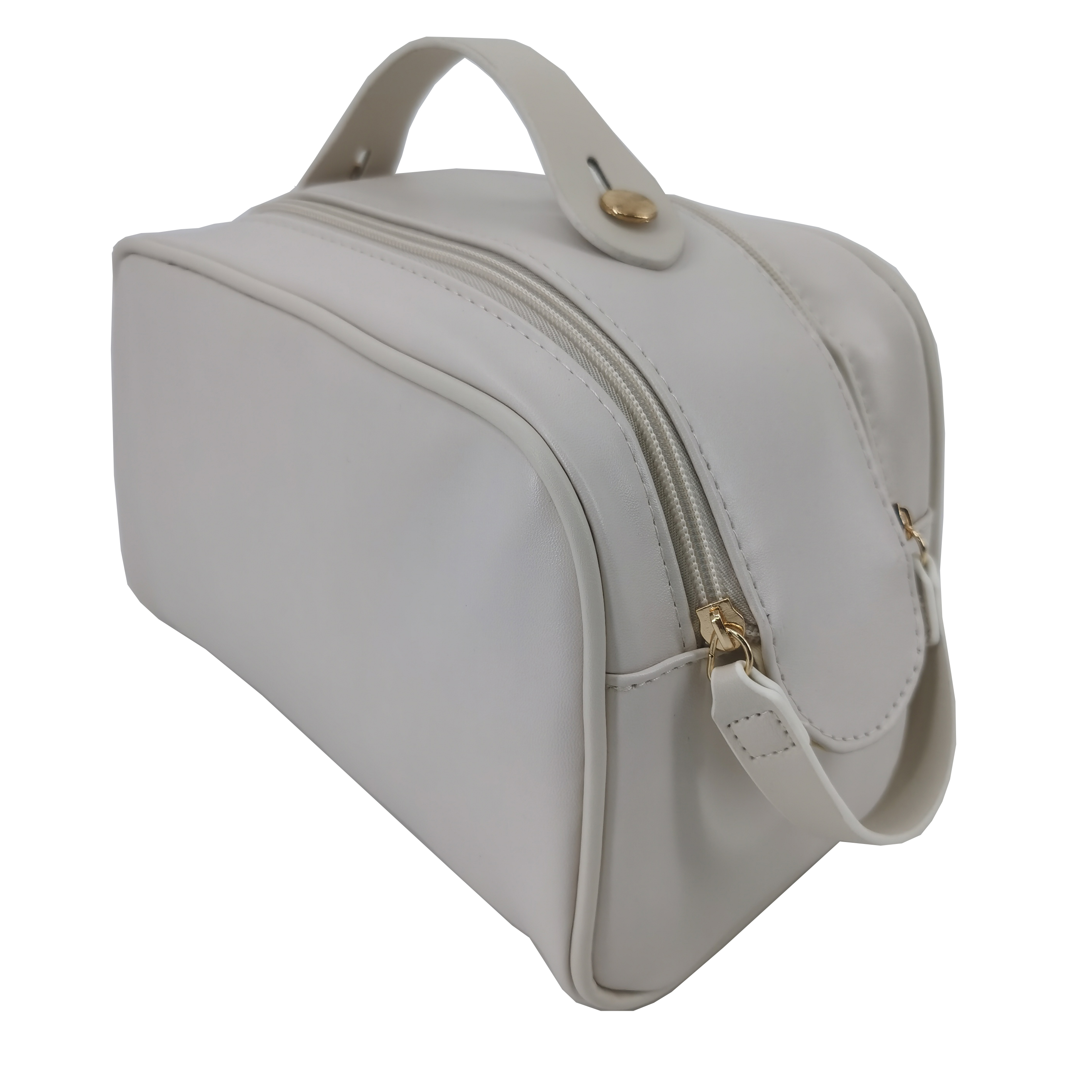 Portable Travel Leather Makeup Toiletry Bag