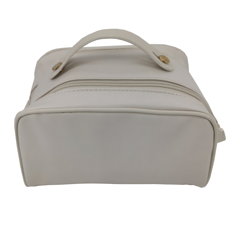 Portable Travel Leather Makeup Toiletry Bag