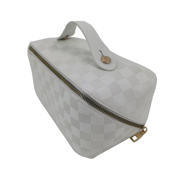 Ladies Leather Cosmetic Toiletry Bag