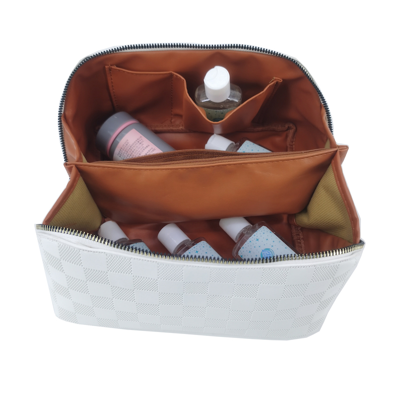 Ladies Leather Cosmetic Toiletry Bag