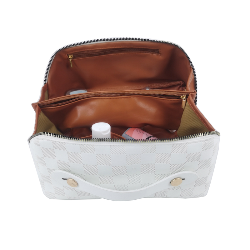 Ladies Leather Cosmetic Toiletry Bag