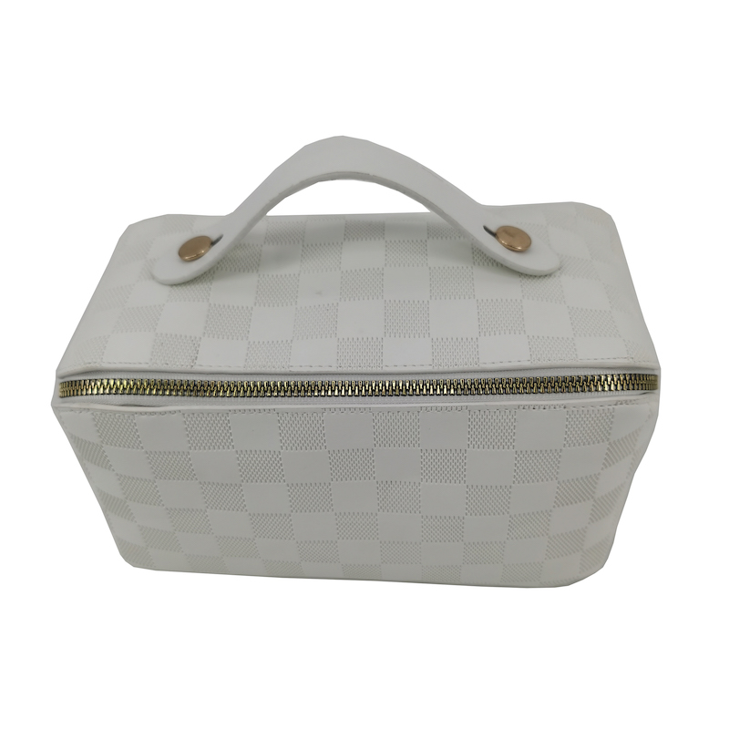 Ladies Leather Cosmetic Toiletry Bag