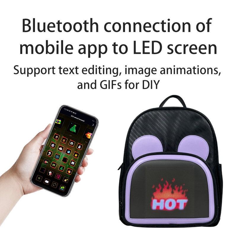 Mobile Bluetooth Controlled LED Backpack