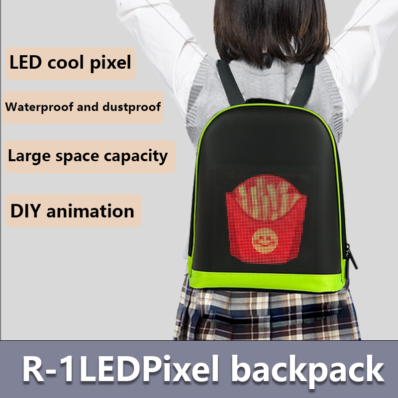 led pixel backpack