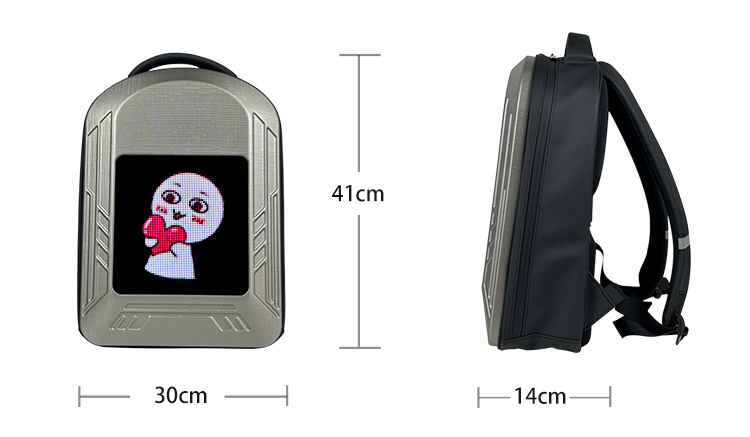 led screen backpack