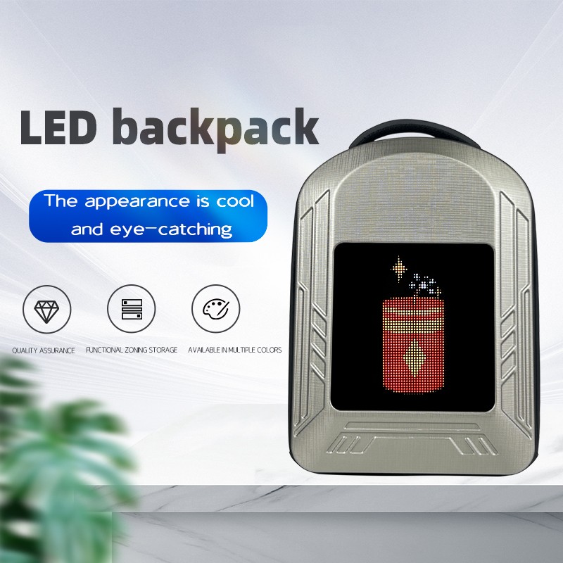 led screen backpack