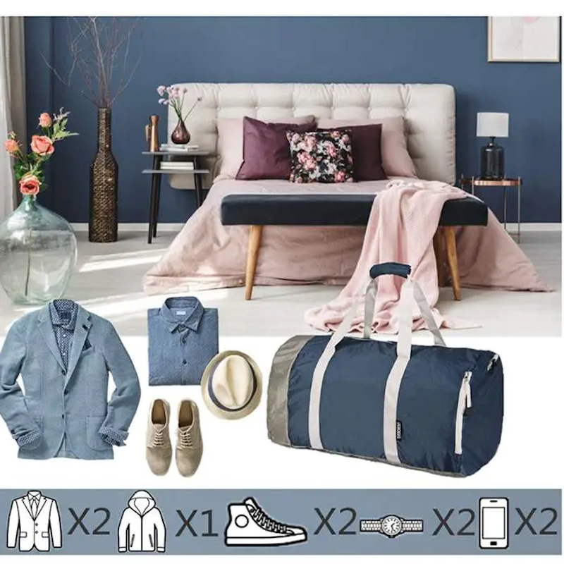 Travel Smart with the Customizable Lightweight Foldable Duffel Bag