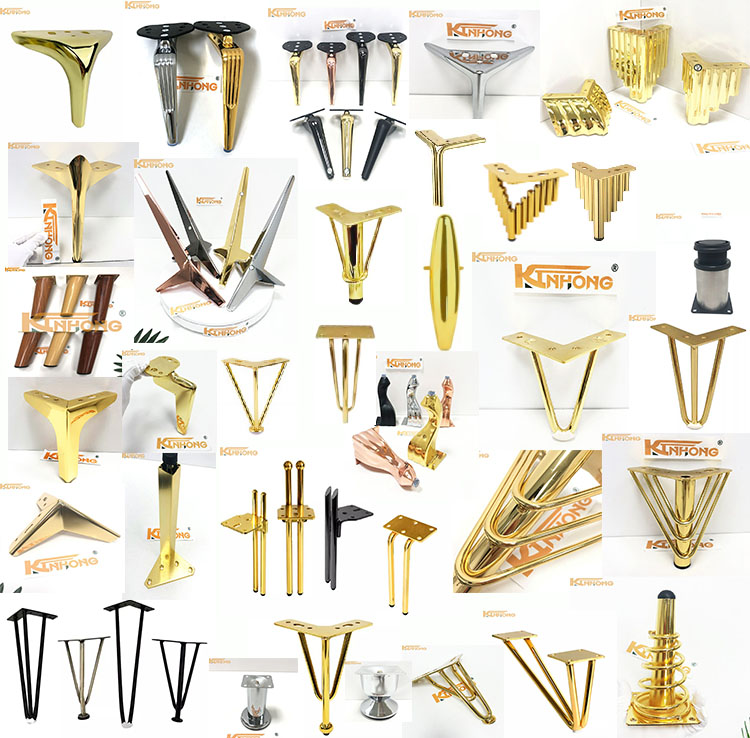 Supply Gold Triangle Feet And Replacement Furniture Legs