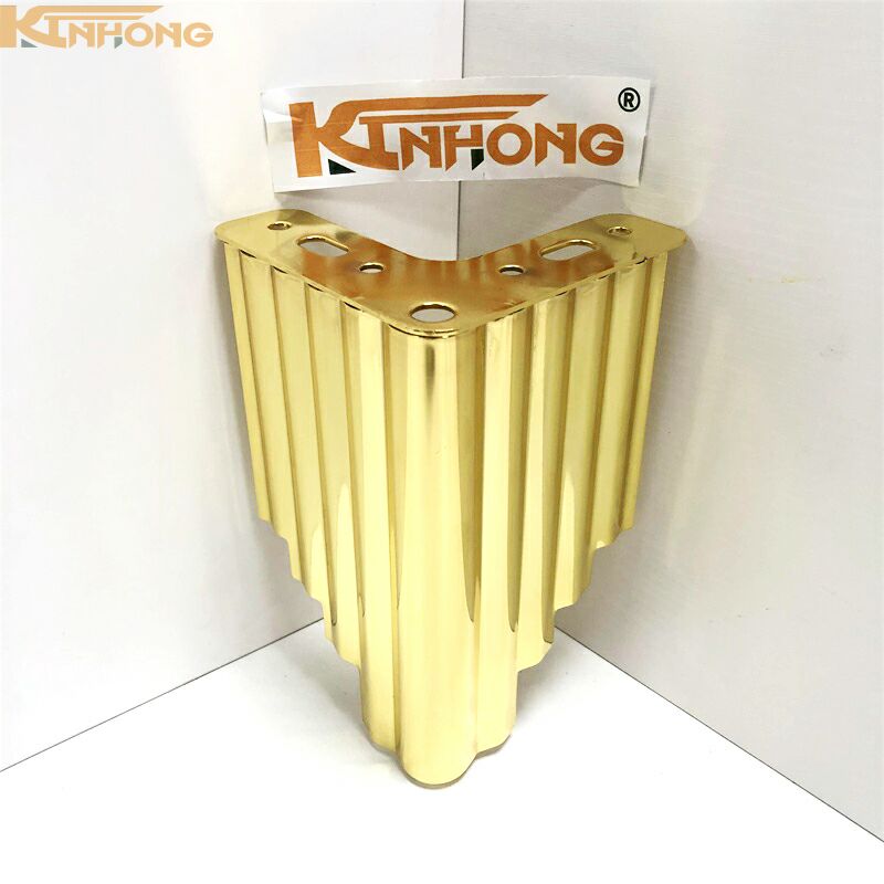 Supply Modern 6 Inch Iron Metal Golden Sofa Furiture Legs