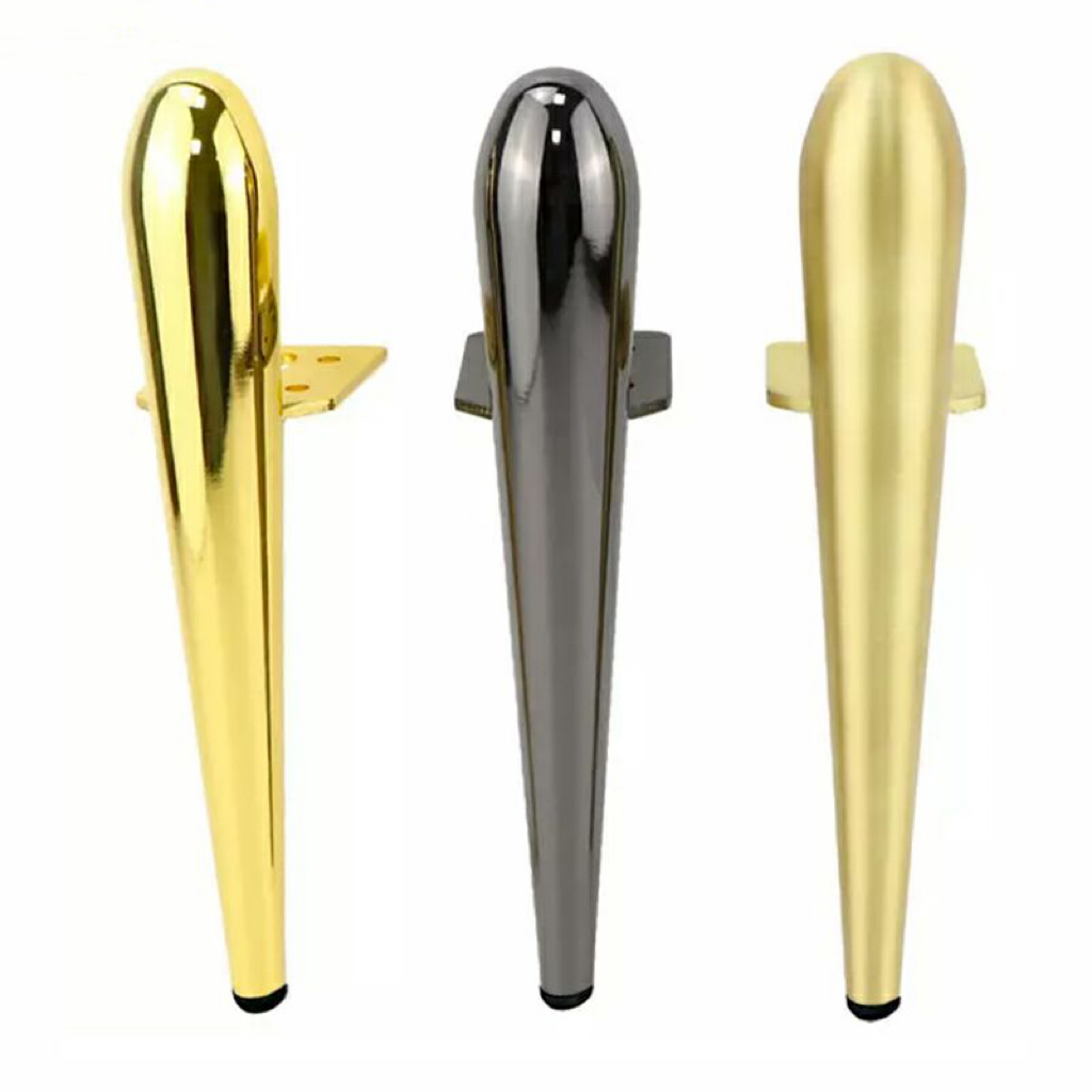 Gold 7 Inch Replacement Sofa Legs For Couch Furniture