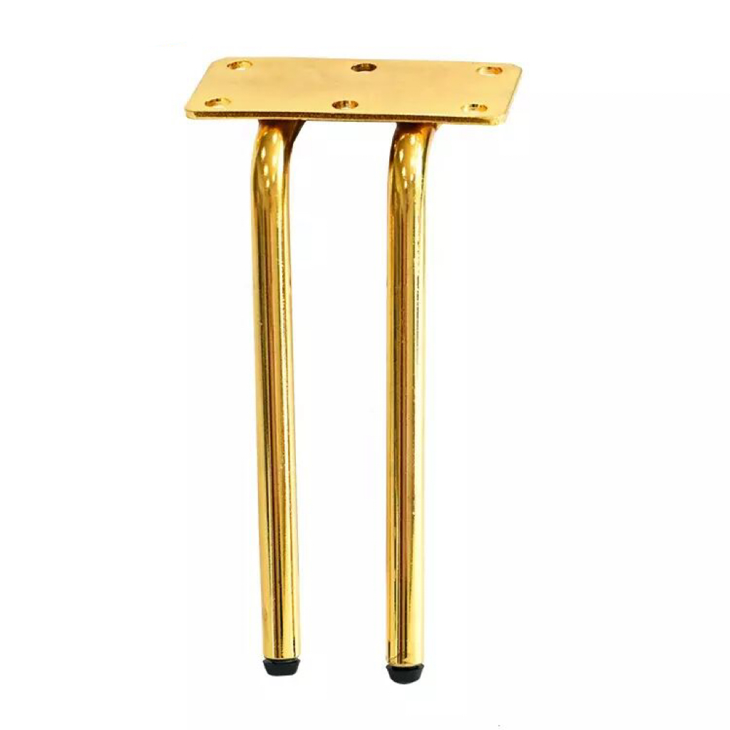 Chân ghế sofa ống sắt vàng 7 inch sang trọng