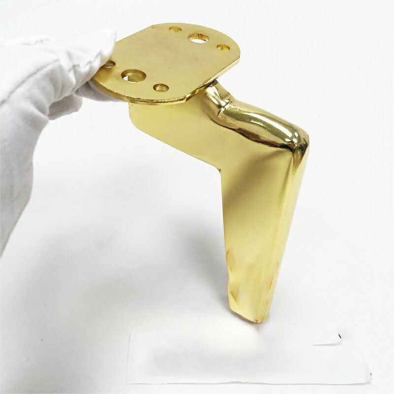 Китай Металл золота 6 дюймов ноги мебели 90 градусов л форменные для софы, производитель