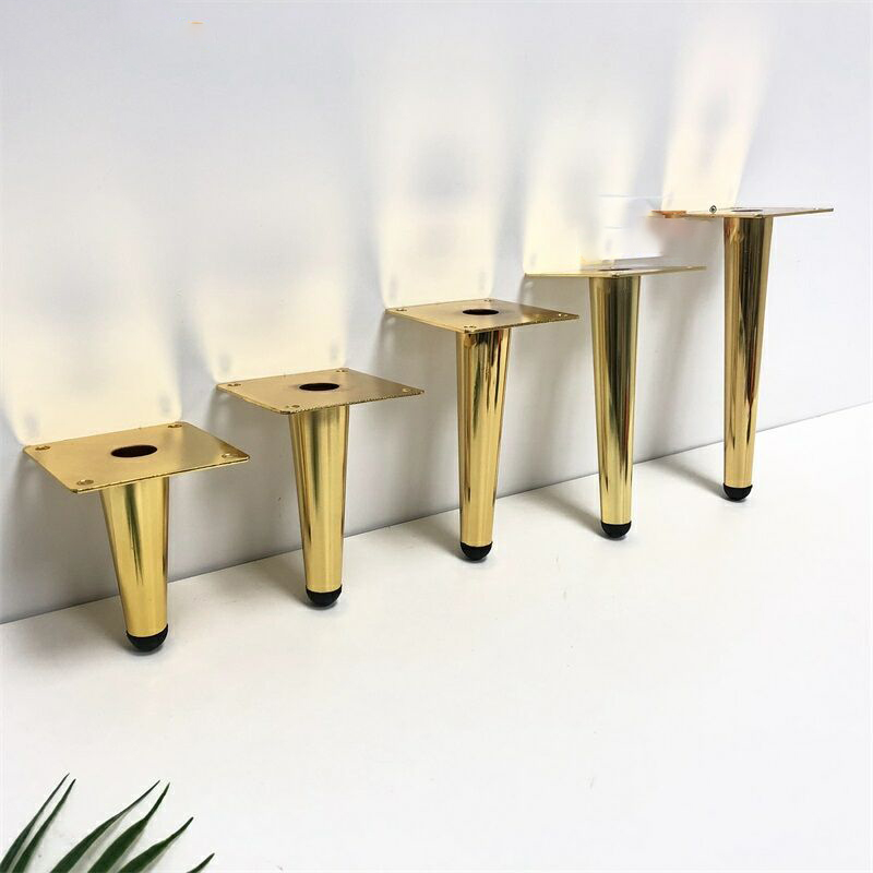 Furniture Table Tube Gold Straight Oblique Metal Sofa Legs