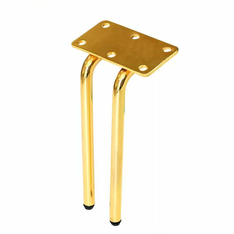 Luxury 7 Inch Iron Gold Tube Sofa Leg